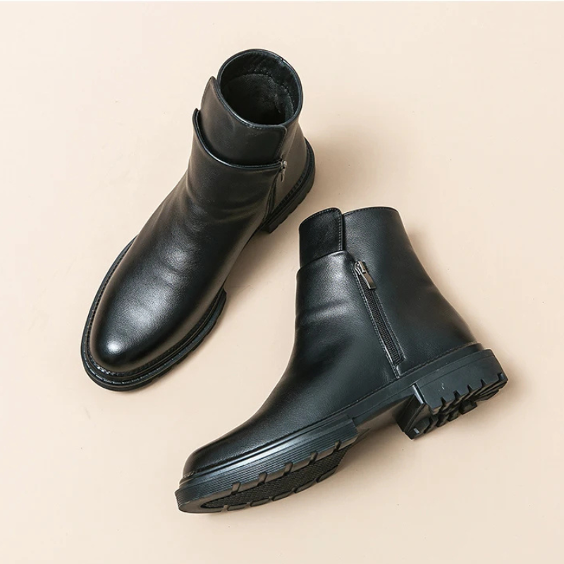 Mercer Leather Ankle Boots