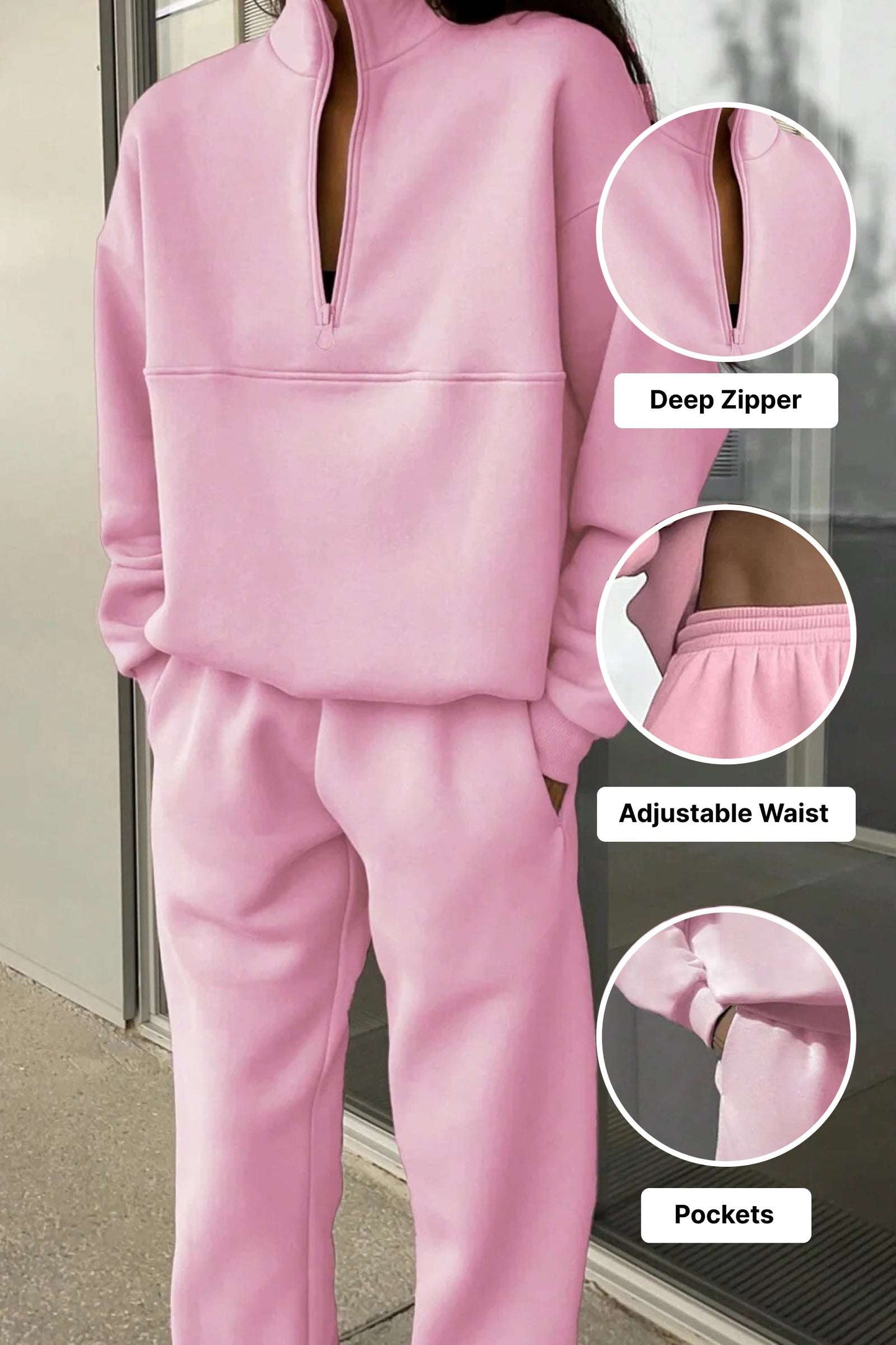 Natalie Travel Cotton Blend Tracksuit