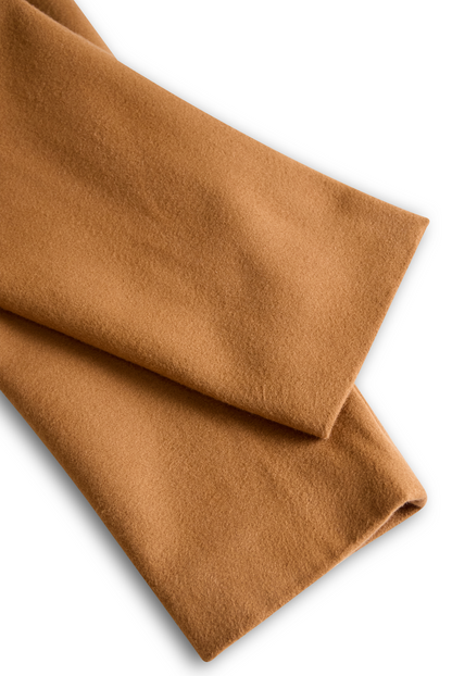 Classic Camel Wool Trench Coat with Belted Silhouette