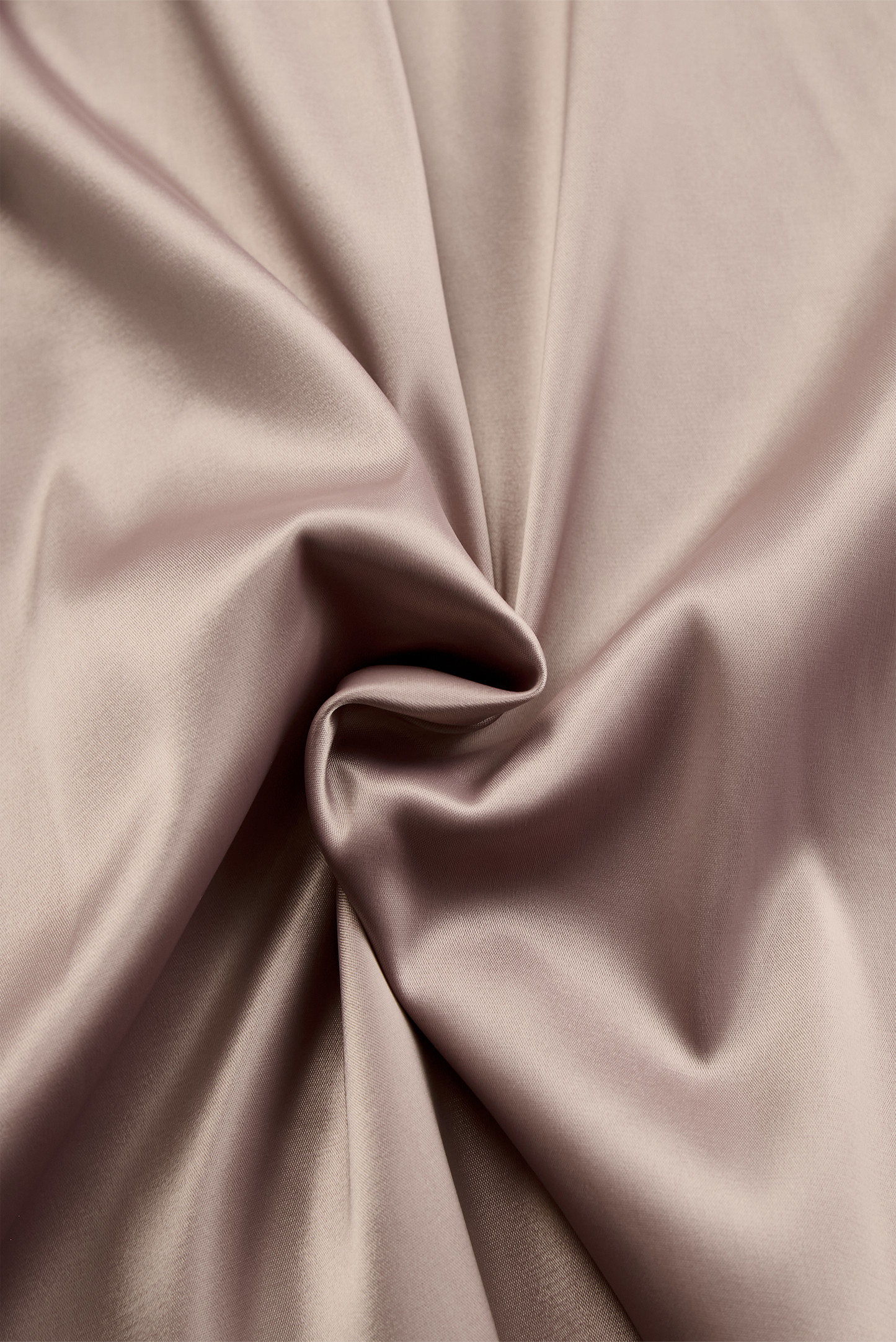 Champagne Satin One-Shoulder Gown