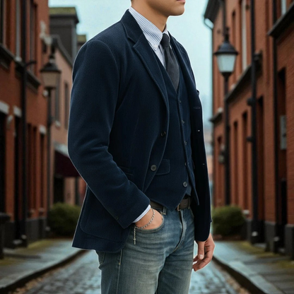 James 2-Piece Corduroy Blazer & Vest