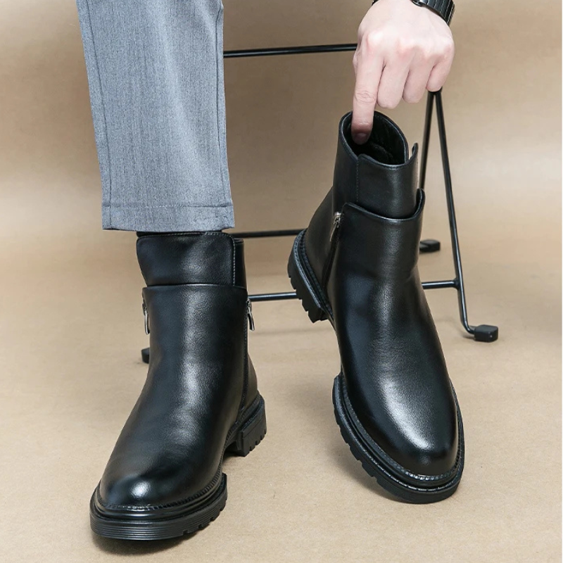 Mercer Leather Ankle Boots