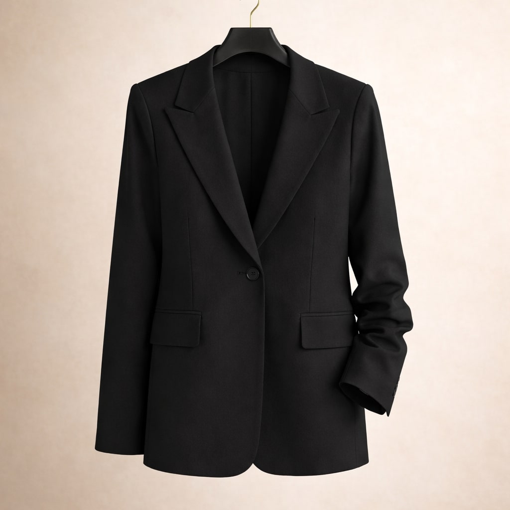 Elena Tailored Single-Button Blazer