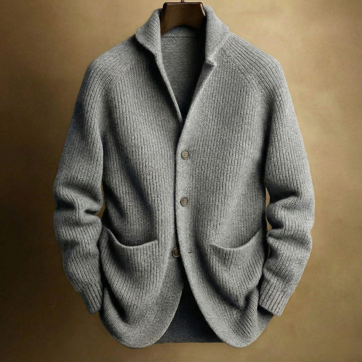Oliver | Men's Ribbed Wool Cardigan