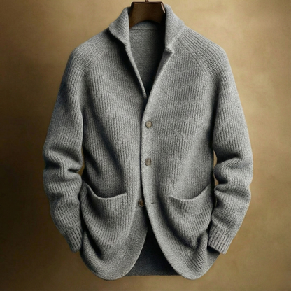Oliver | Men's Ribbed Wool Cardigan