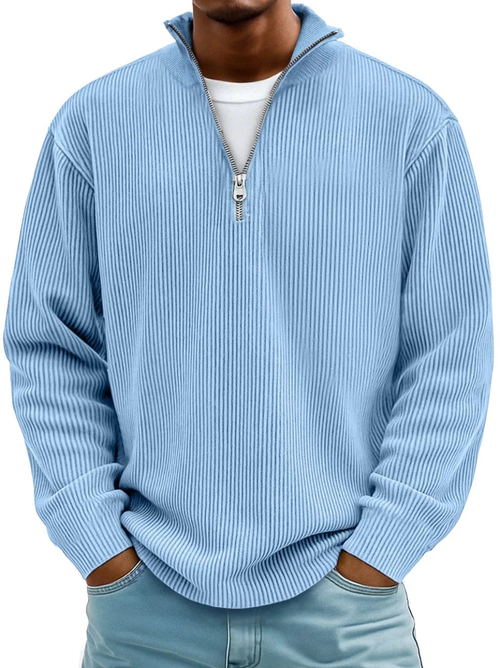 Daniel Zip-Neck Casual Pullover