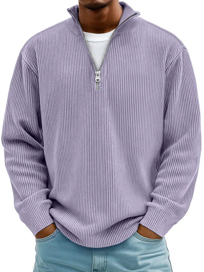 Daniel Zip-Neck Casual Pullover