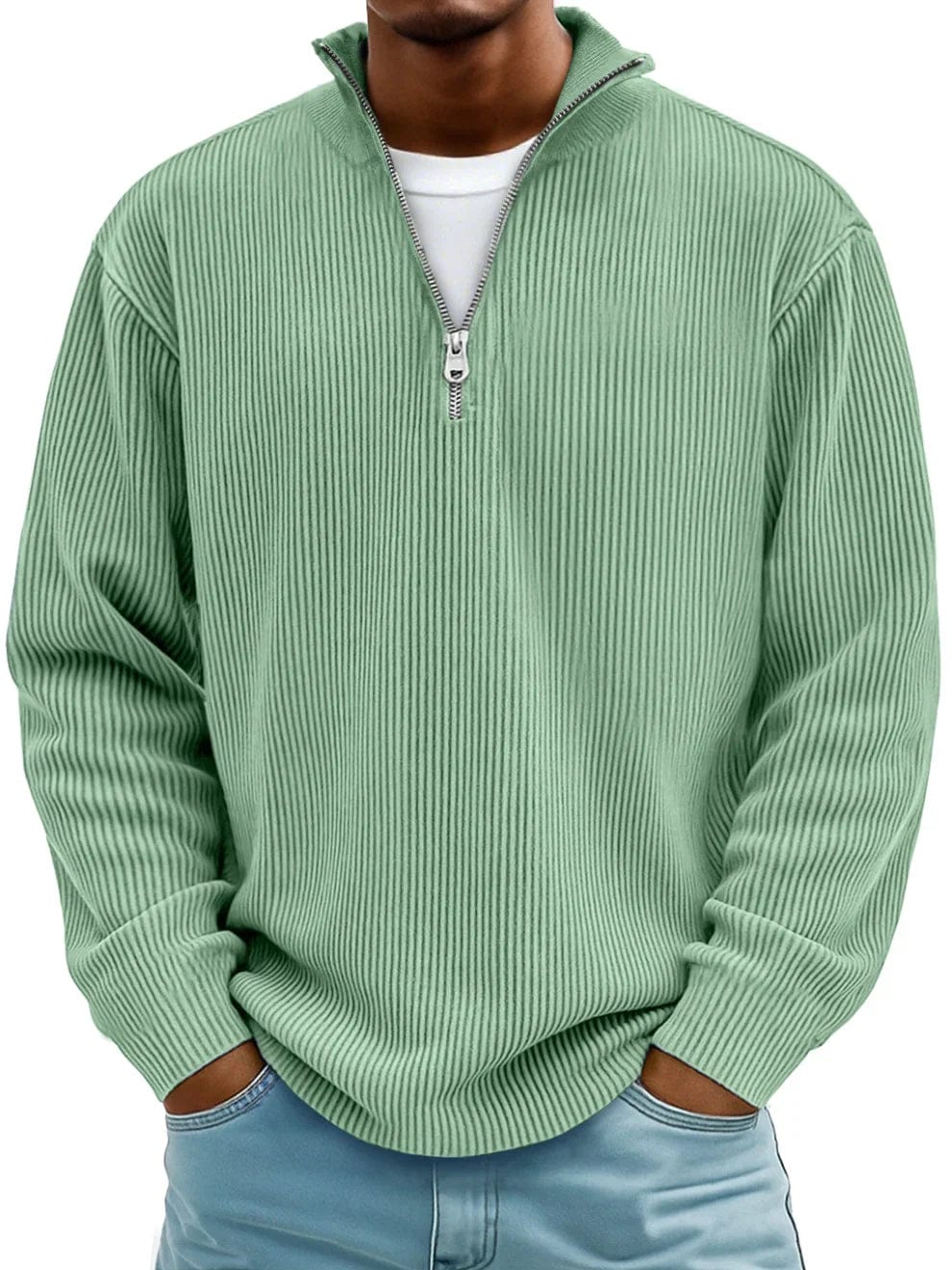 Daniel Zip-Neck Casual Pullover