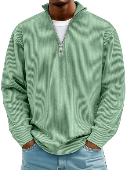 Daniel Zip-Neck Casual Pullover