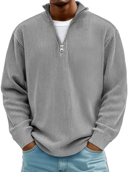 Daniel Zip-Neck Casual Pullover
