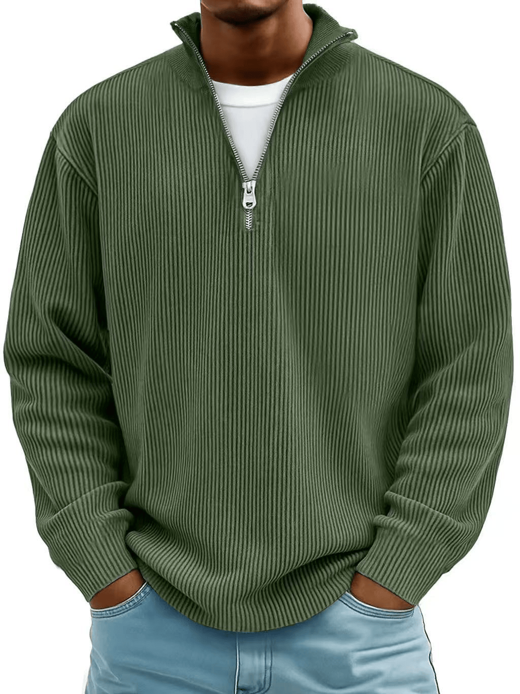 Daniel Zip-Neck Casual Pullover