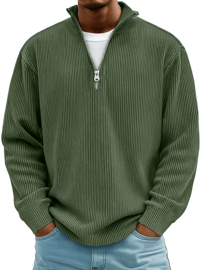 Daniel Zip-Neck Casual Pullover
