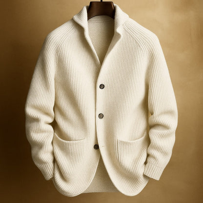 Oliver | Men's Ribbed Wool Cardigan