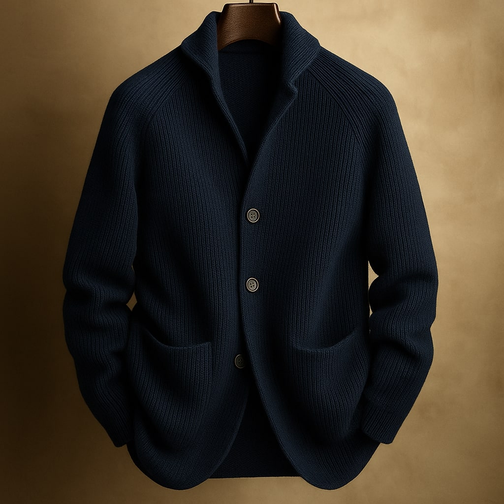 Oliver | Men's Ribbed Wool Cardigan