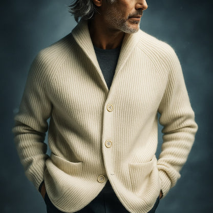 Oliver | Men's Ribbed Wool Cardigan