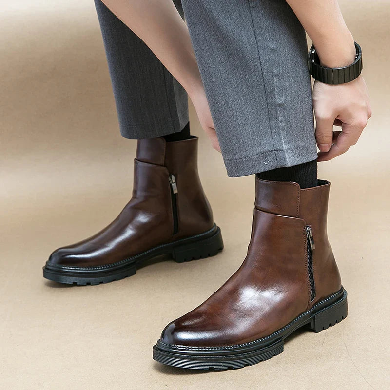 Mercer Leather Ankle Boots