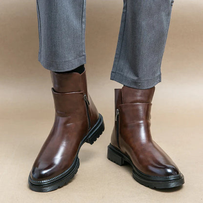 Mercer Leather Ankle Boots