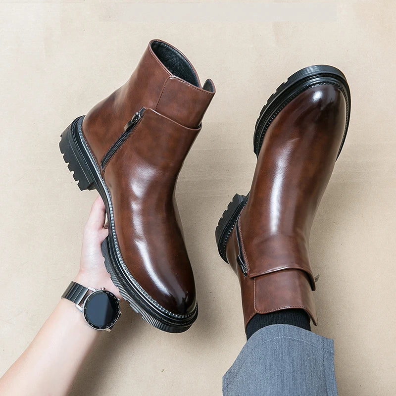 Mercer Leather Ankle Boots