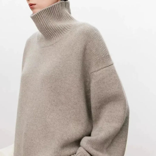 Alora Cashmere High-Neck Sweater