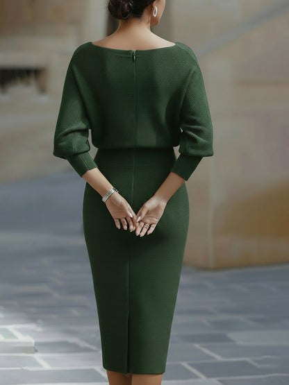 Aurélie Draped Midi Dress