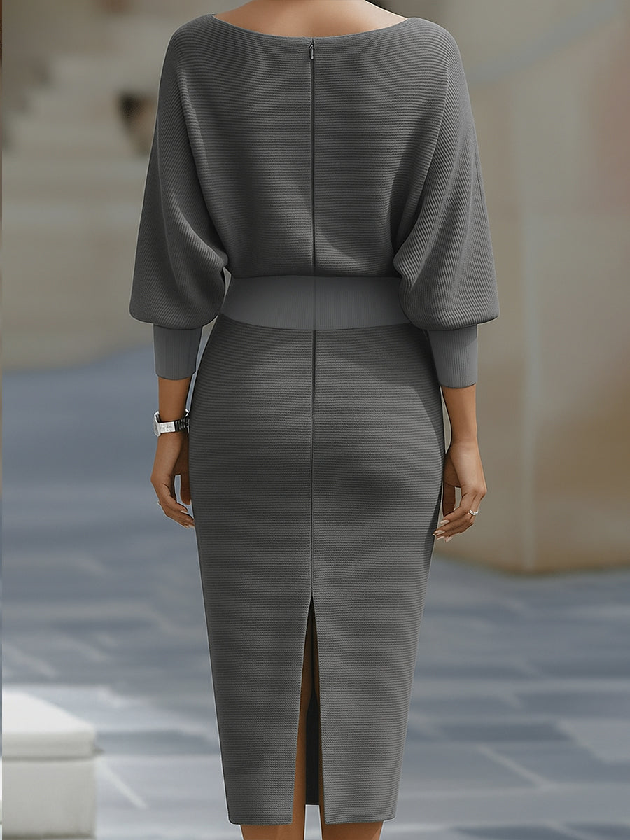 Aurélie Draped Midi Dress