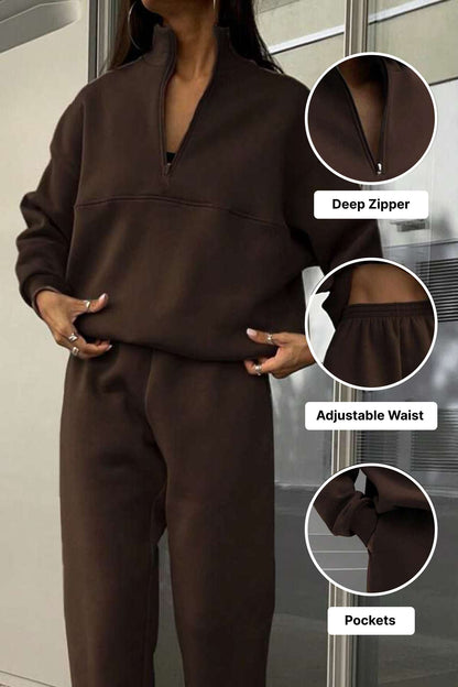 Natalie Travel Cotton Blend Tracksuit