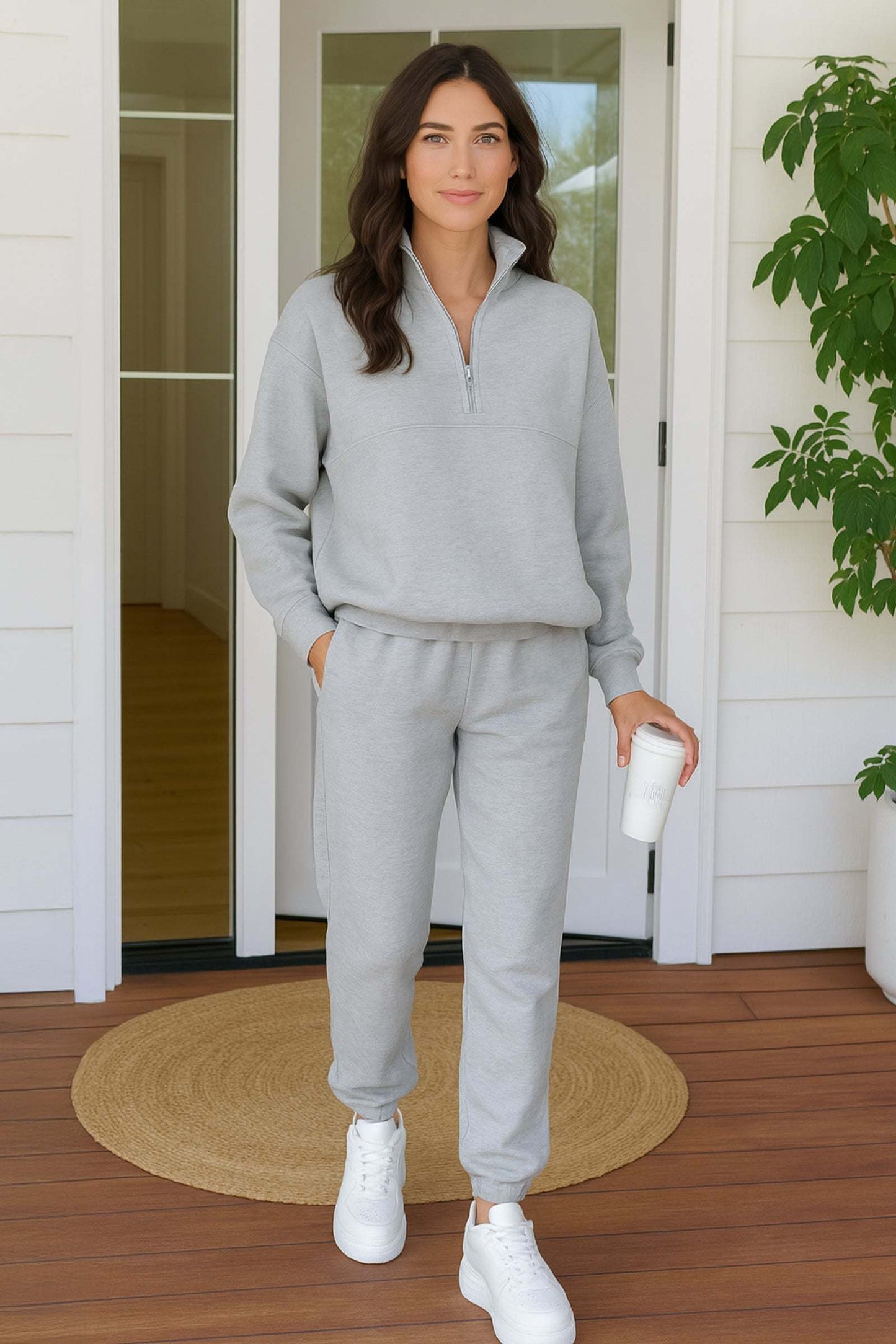 Natalie Travel Cotton Blend Tracksuit