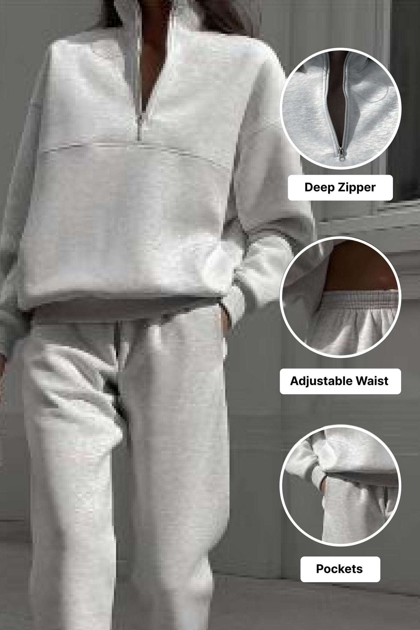 Natalie Travel Cotton Blend Tracksuit