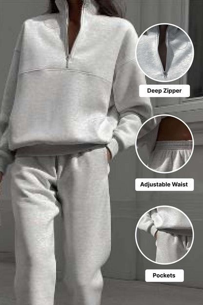 Natalie Travel Cotton Blend Tracksuit