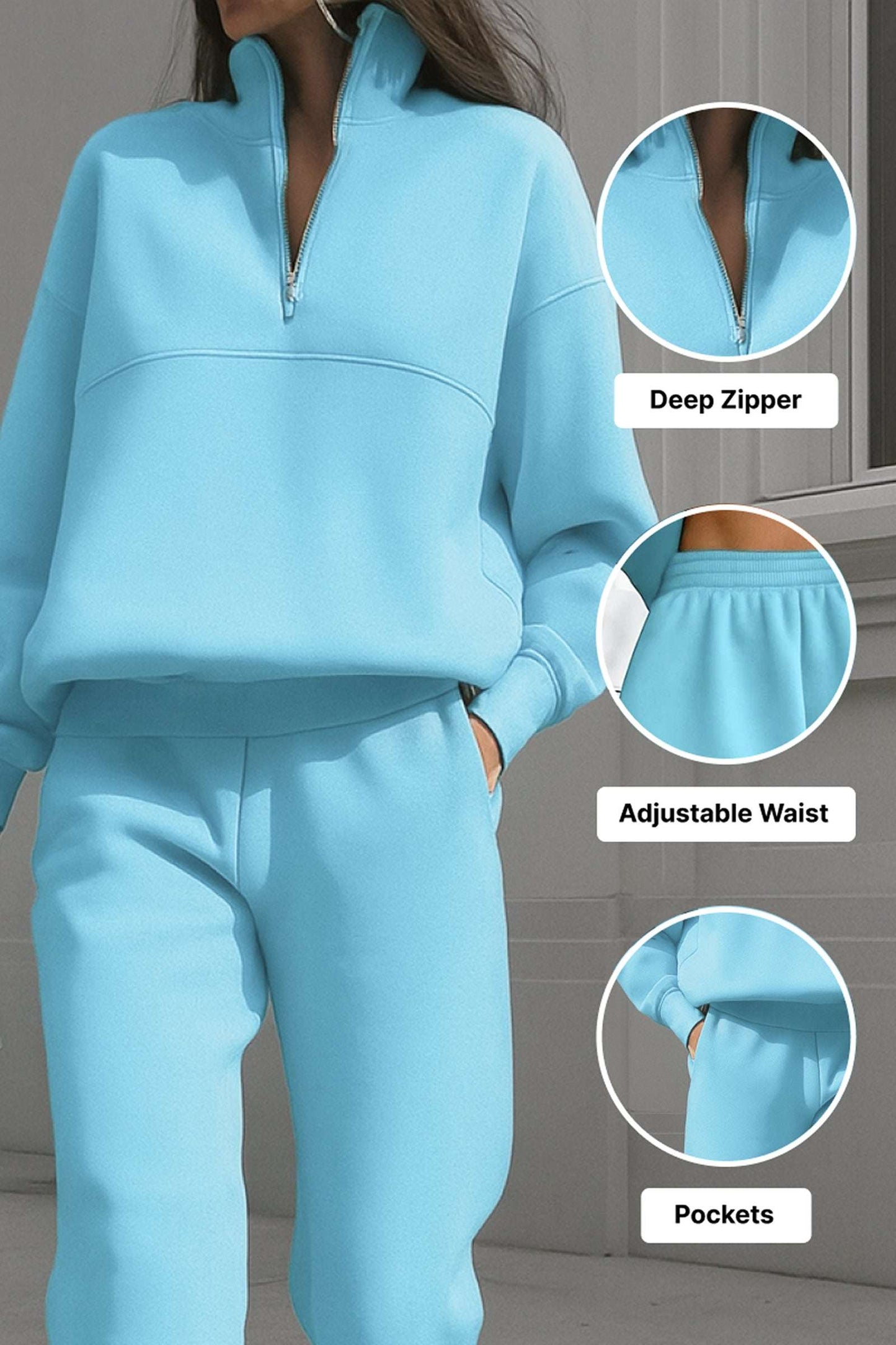 Natalie Travel Cotton Blend Tracksuit