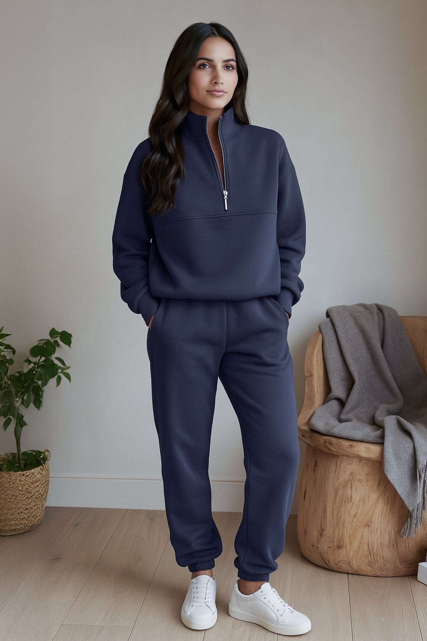 Natalie Travel Cotton Blend Tracksuit