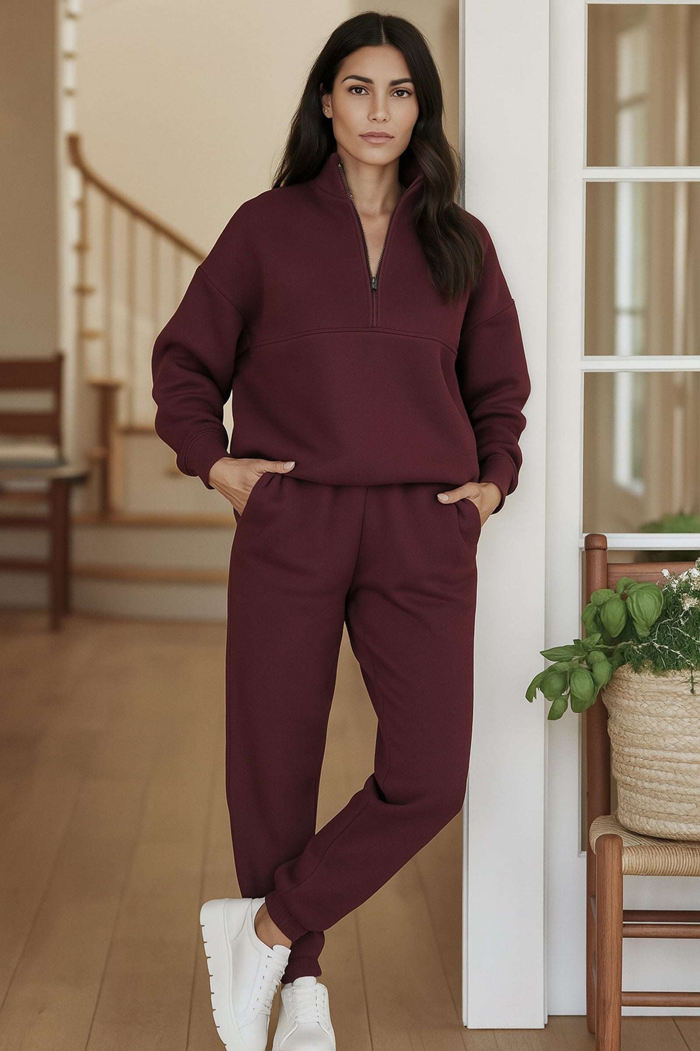 Natalie Travel Cotton Blend Tracksuit