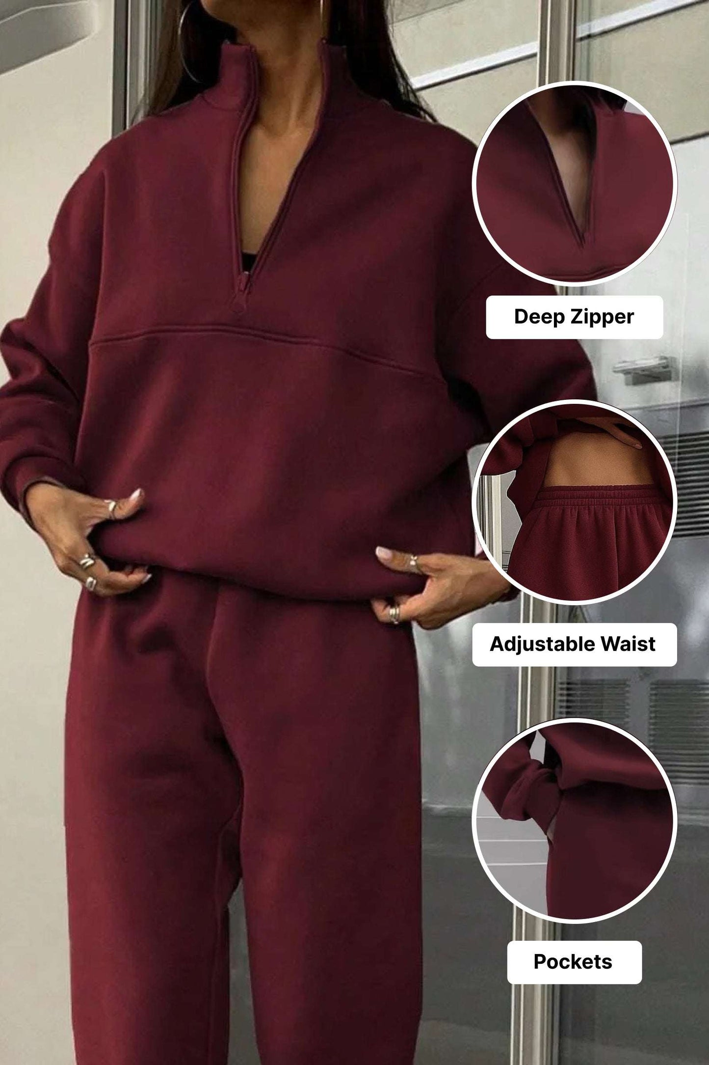 Natalie Travel Cotton Blend Tracksuit