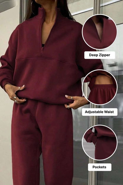 Natalie Travel Cotton Blend Tracksuit
