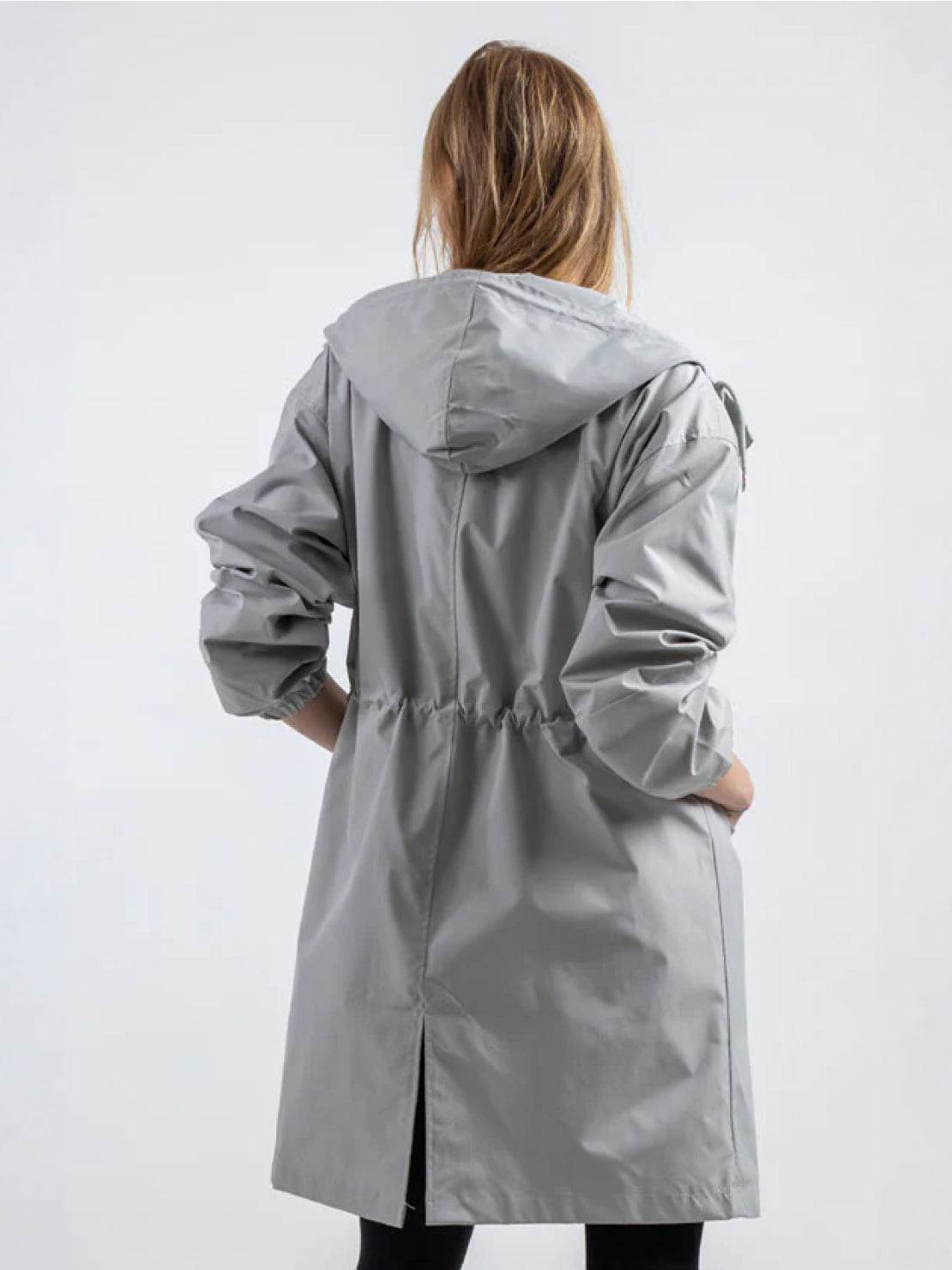 Water Resistant Oversized Hooded Windbreaker Rain Jacket