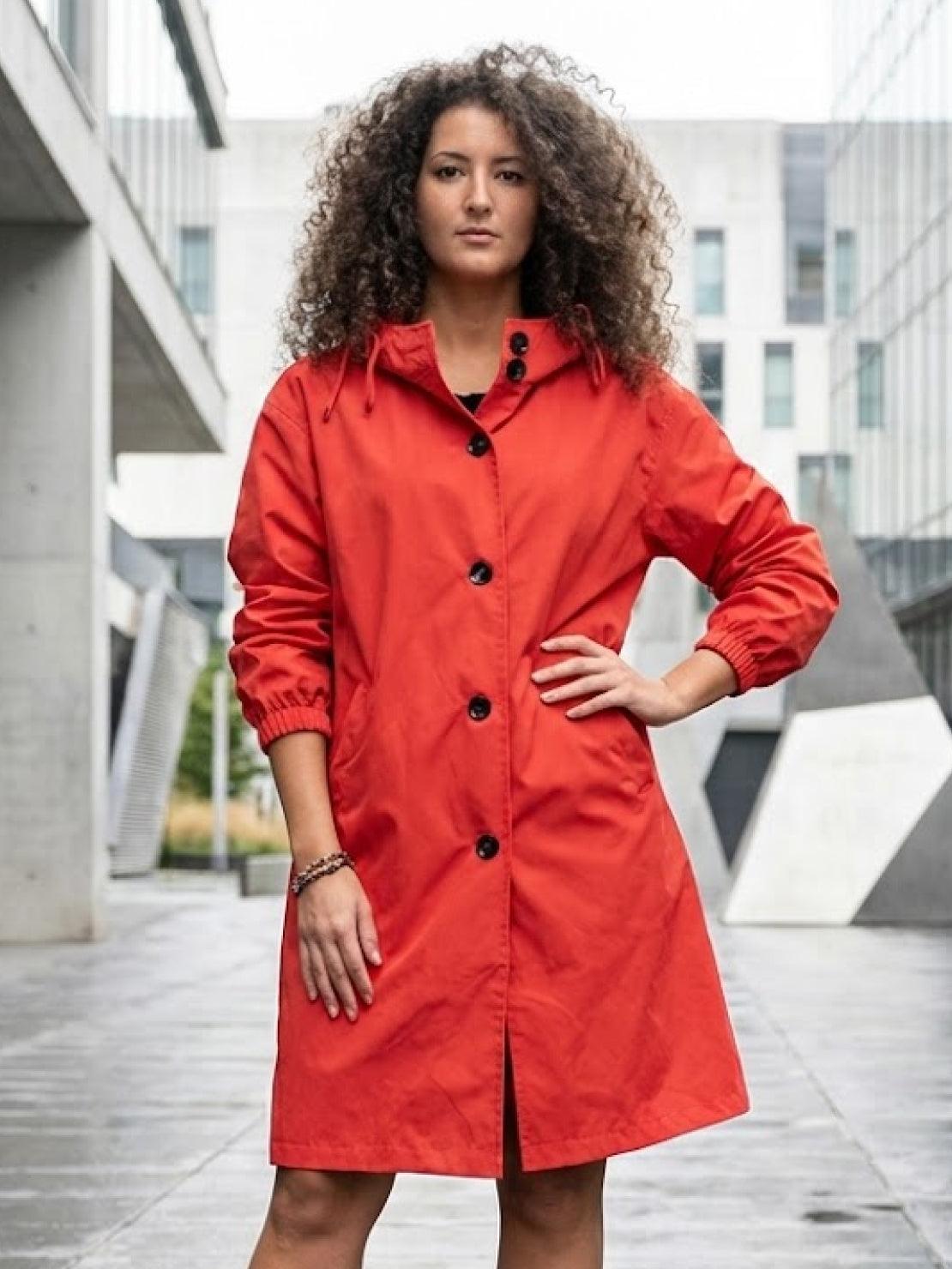 Water Resistant Oversized Hooded Windbreaker Rain Jacket