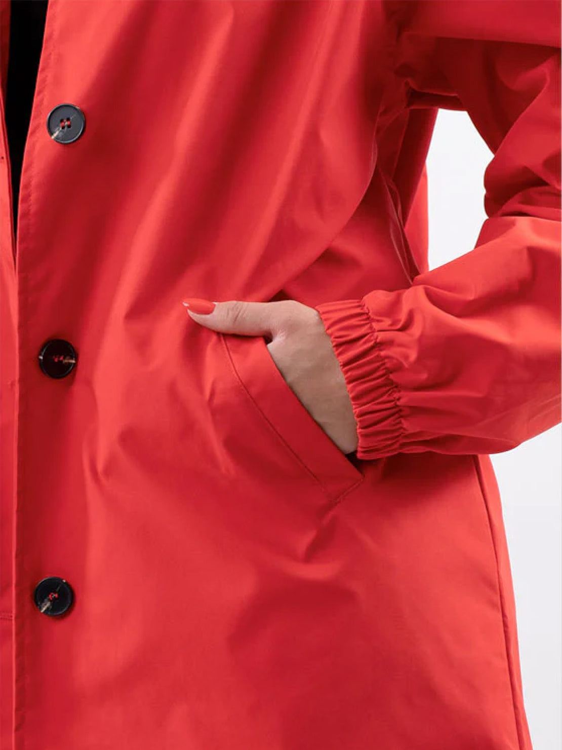 Water Resistant Oversized Hooded Windbreaker Rain Jacket