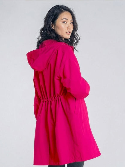 Water Resistant Oversized Hooded Windbreaker Rain Jacket