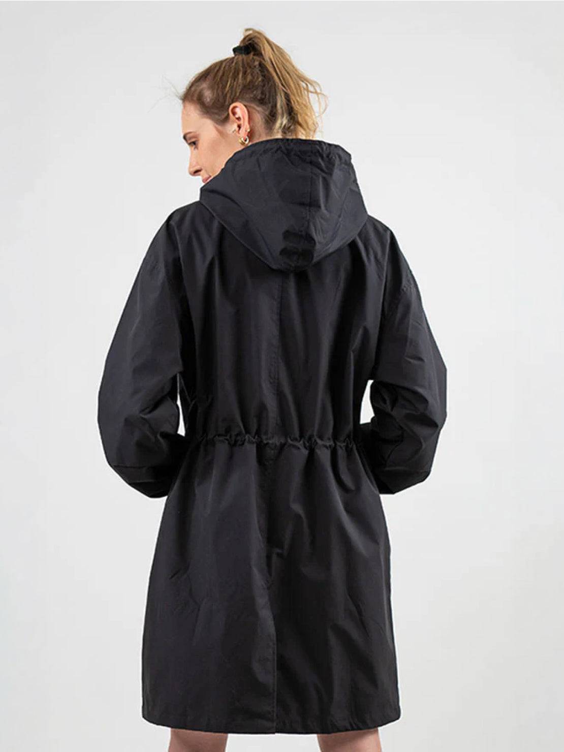 Water Resistant Oversized Hooded Windbreaker Rain Jacket