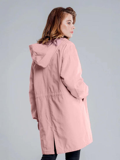 Water Resistant Oversized Hooded Windbreaker Rain Jacket