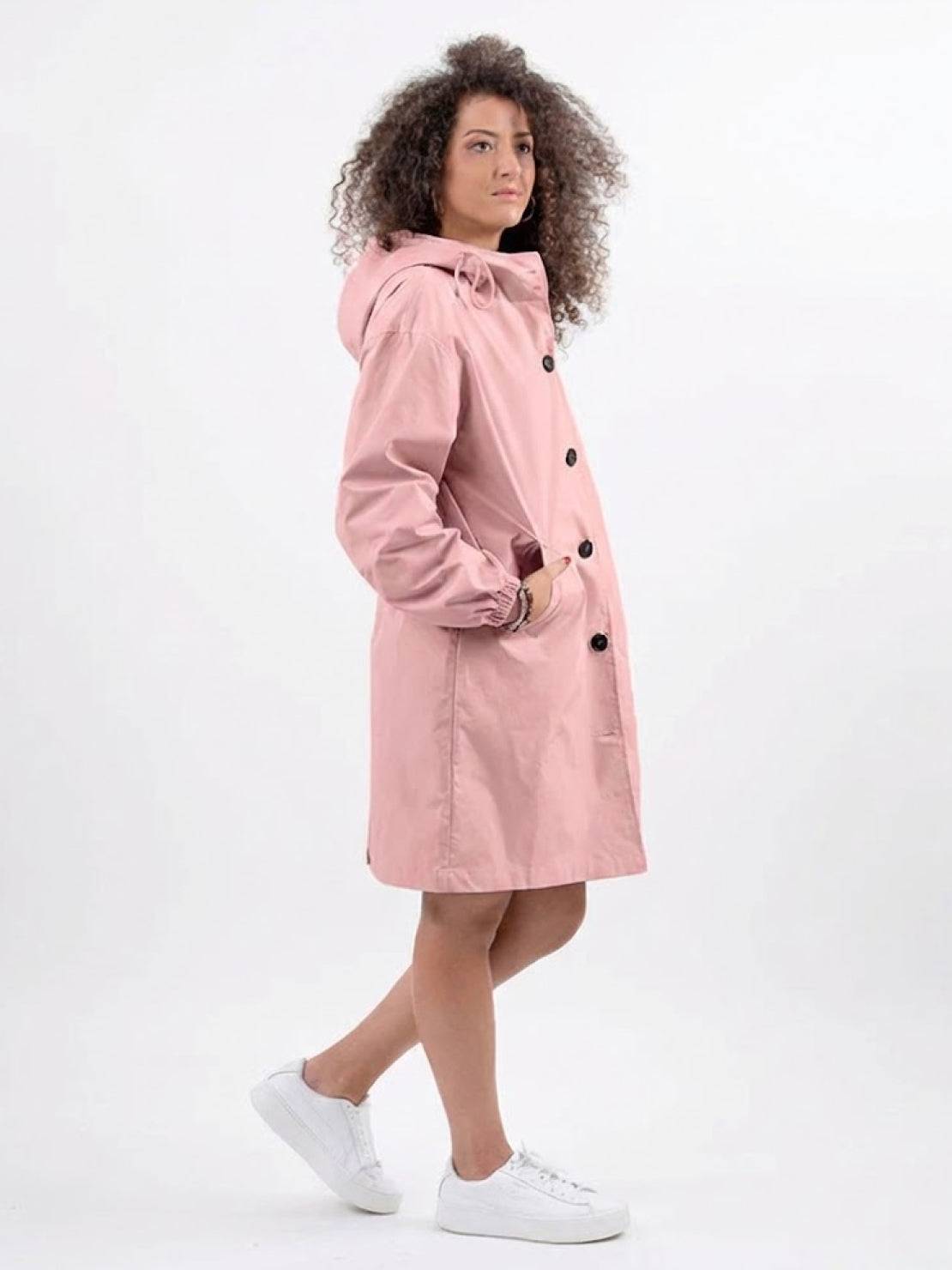 Water Resistant Oversized Hooded Windbreaker Rain Jacket