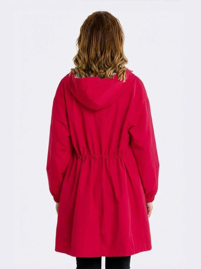 Water Resistant Oversized Hooded Windbreaker Rain Jacket