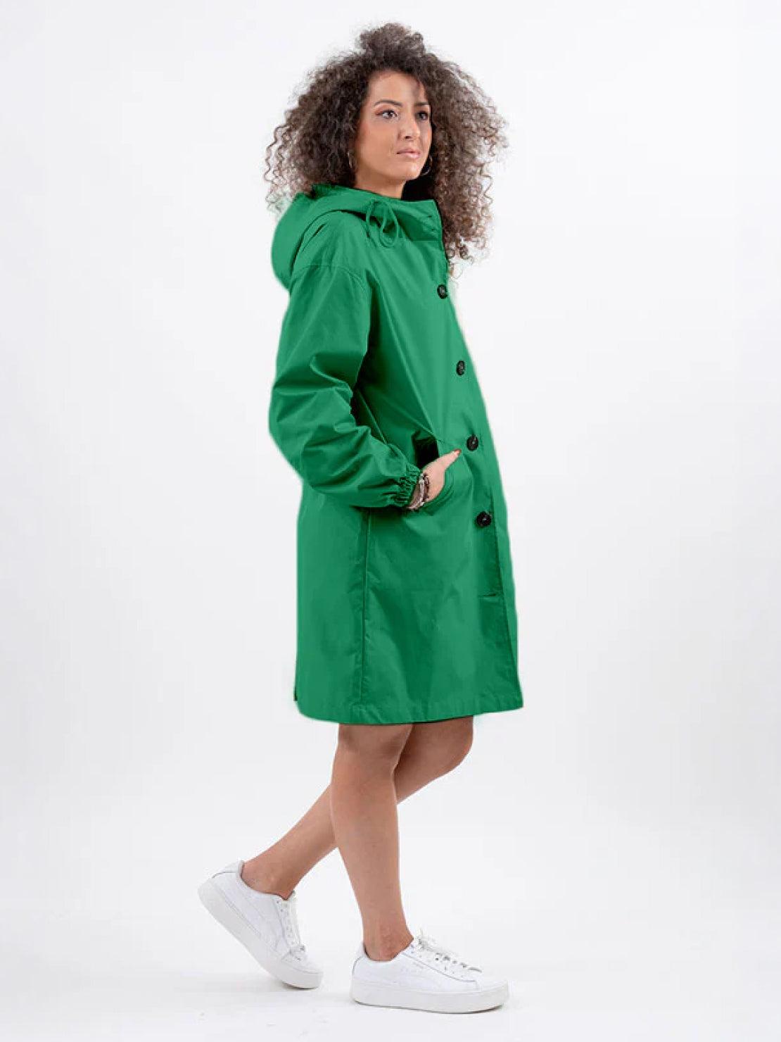 Water Resistant Oversized Hooded Windbreaker Rain Jacket