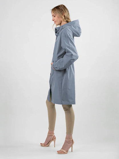 Water Resistant Oversized Hooded Windbreaker Rain Jacket