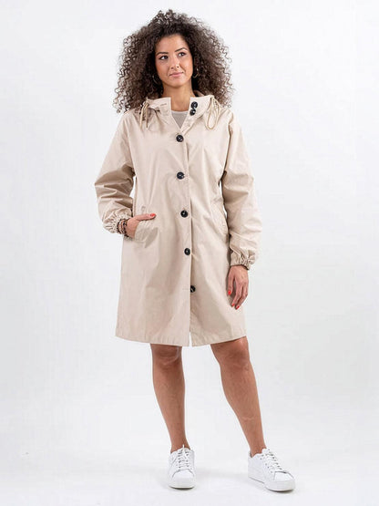 Water Resistant Oversized Hooded Windbreaker Rain Jacket