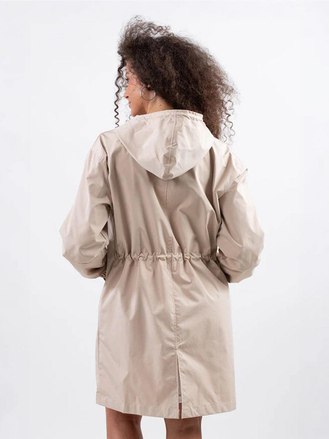 Water Resistant Oversized Hooded Windbreaker Rain Jacket