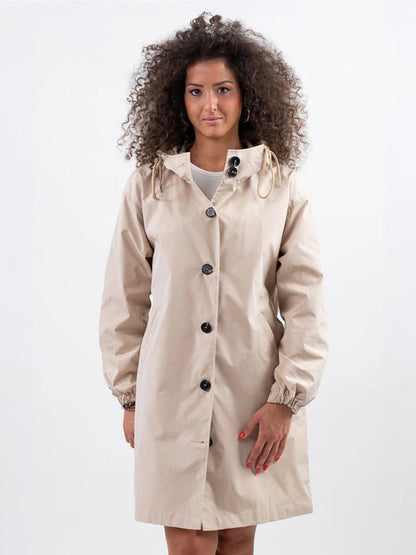 Water Resistant Oversized Hooded Windbreaker Rain Jacket