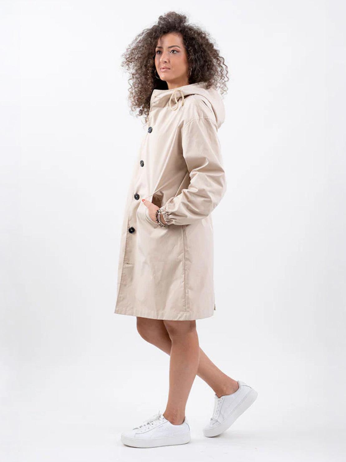 Water Resistant Oversized Hooded Windbreaker Rain Jacket